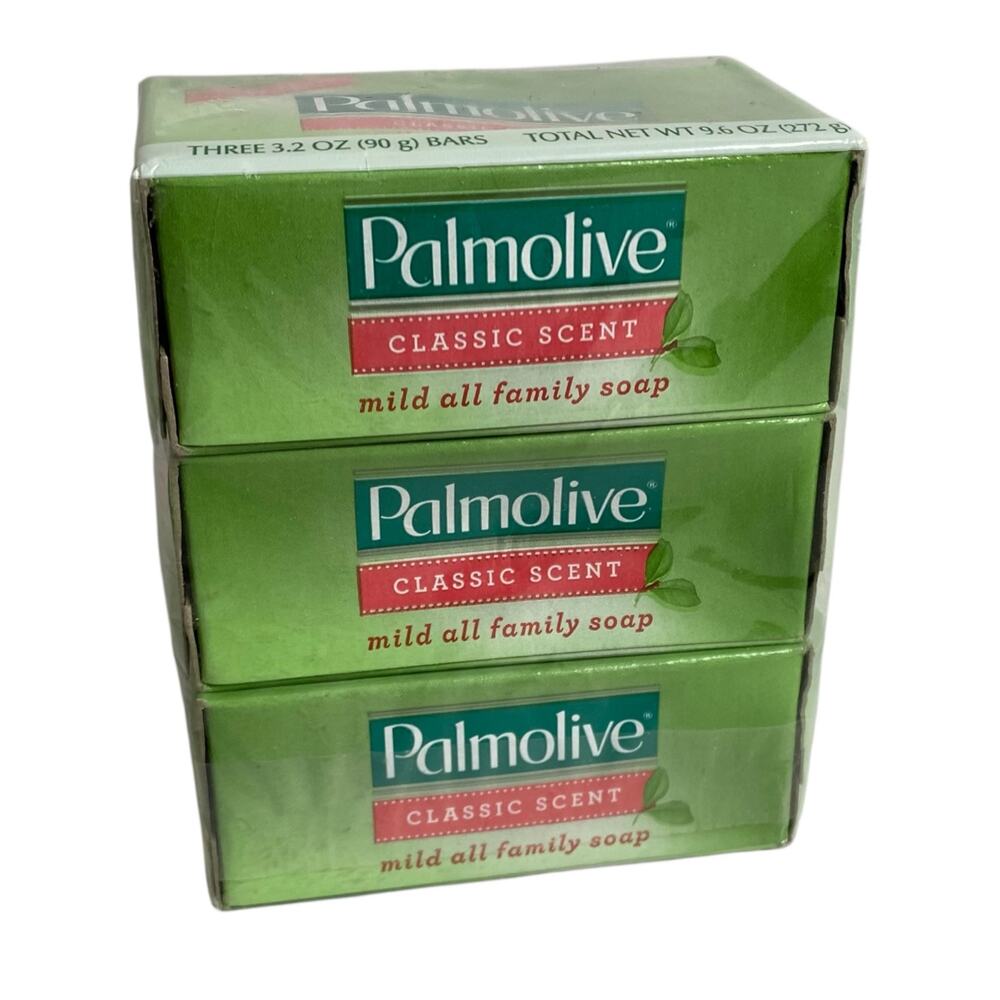 Palmolive 3 Pack Bar Soap Mild All Family 3.2oz. ea. Classic Scent NIB Sealed